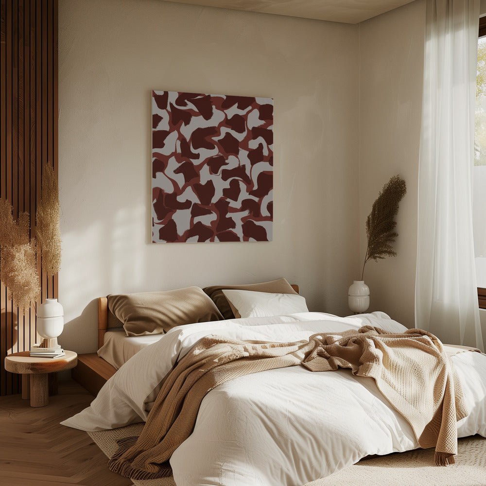 Crimson Whirls | Canvas