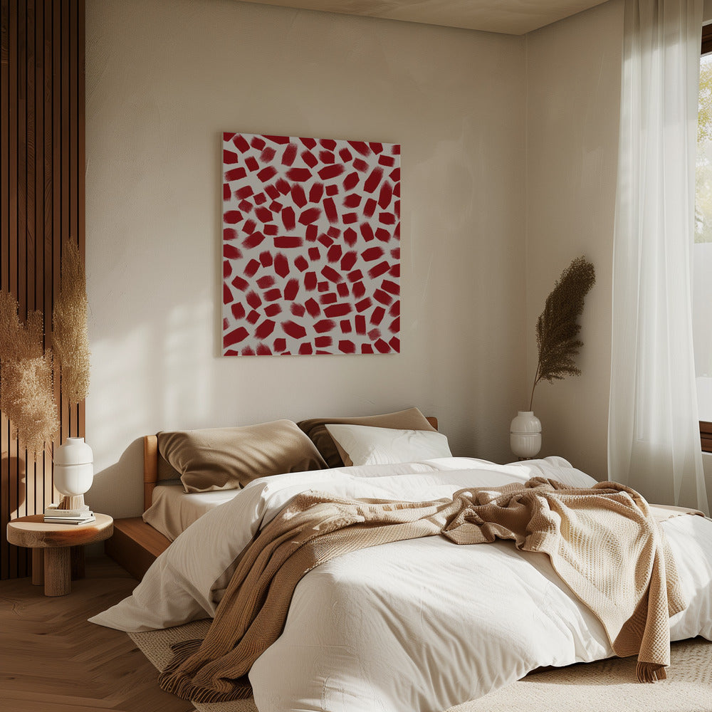 Crimson Fragments | Canvas