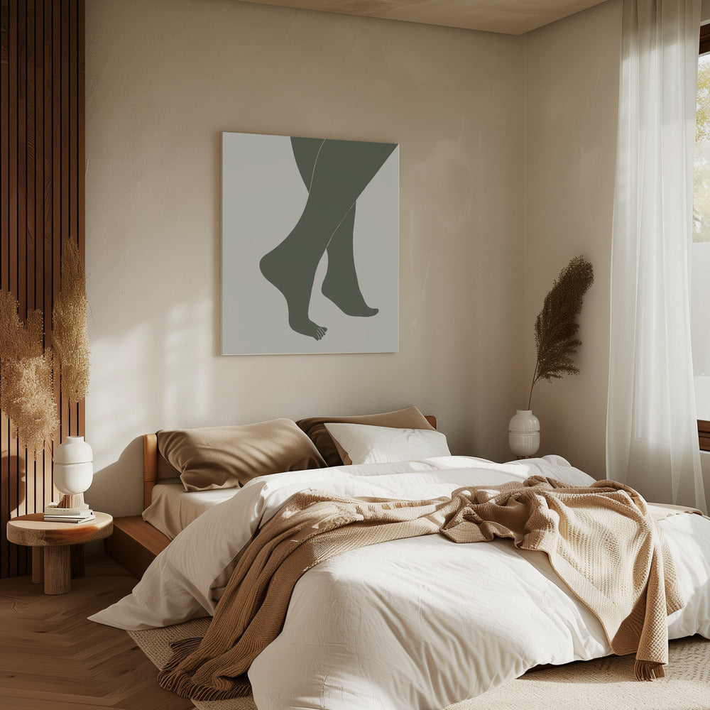 Tip Toe Green | Canvas