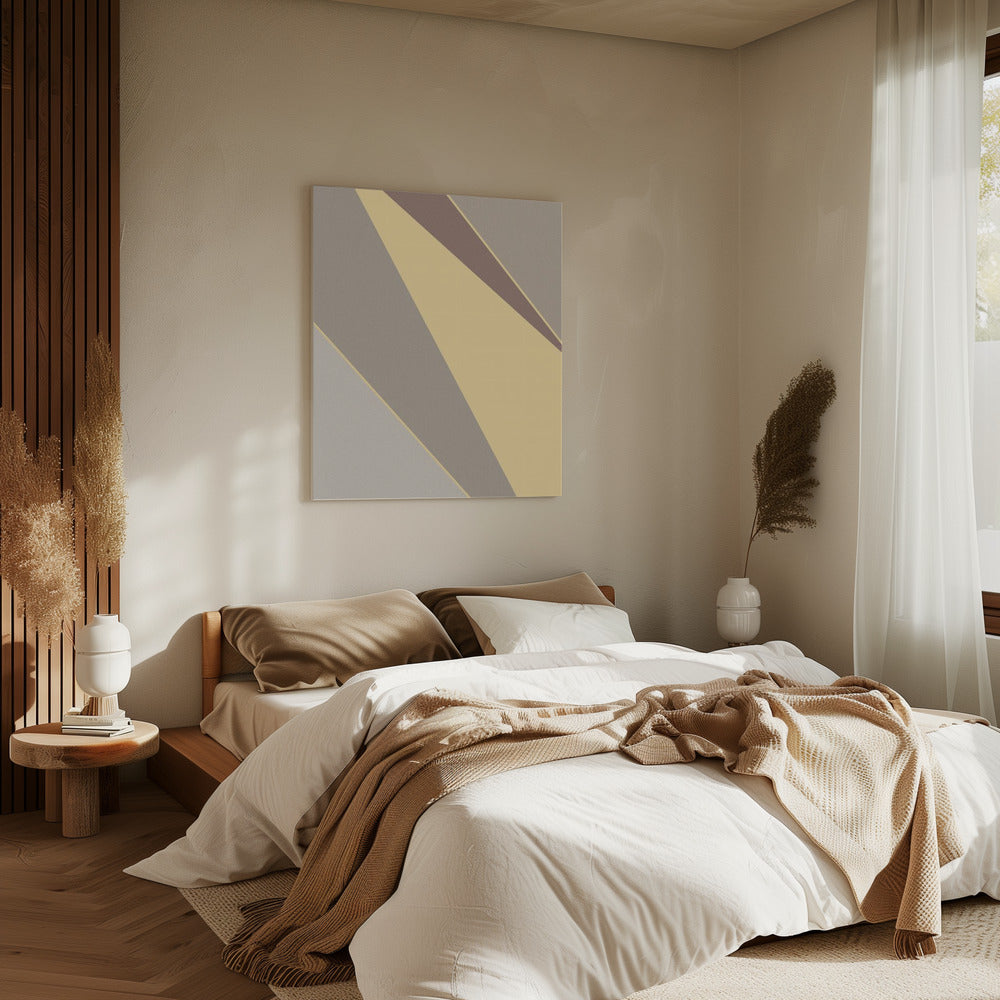 Abstract Shapes Yellow | Canvas