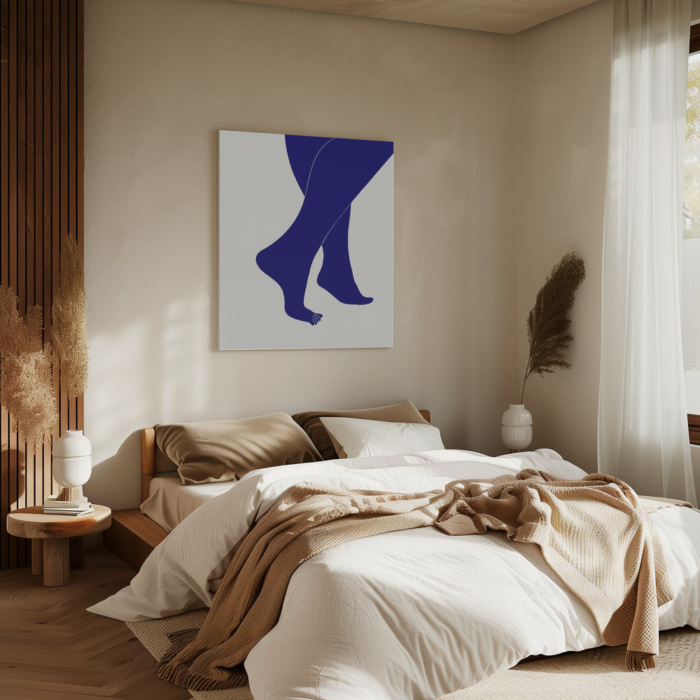 Tip Toe Blue | Canvas