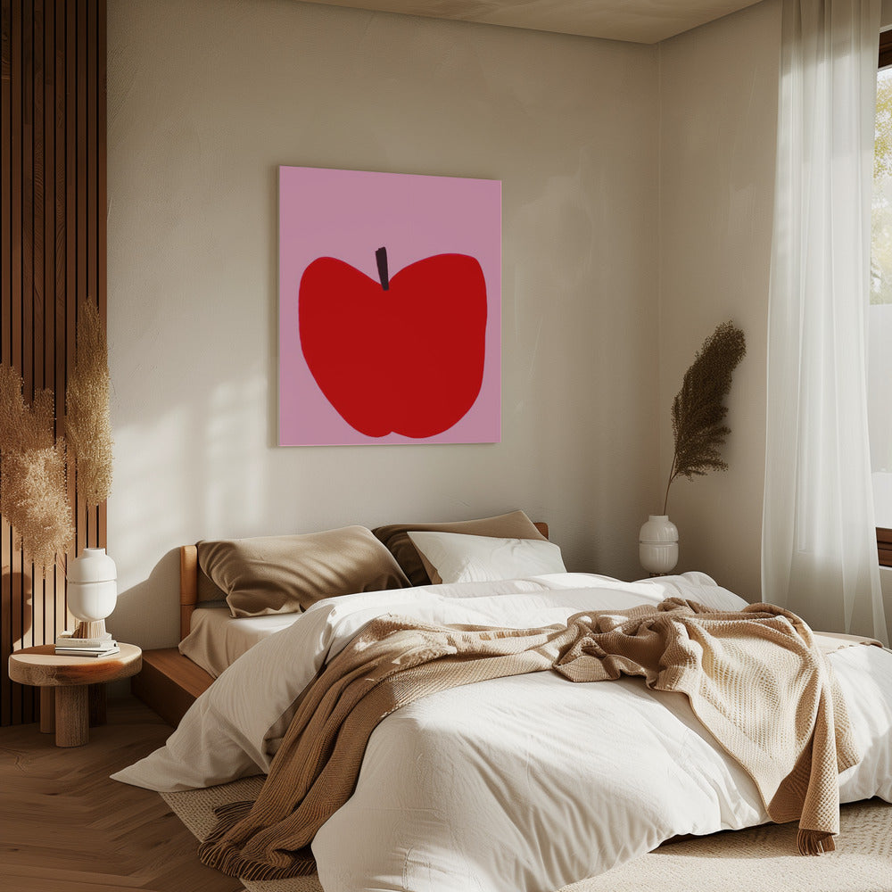 Crimson Simplicity | Canvas