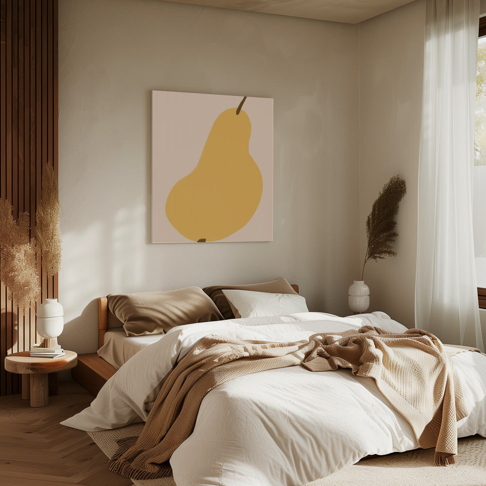 Golden Pear Still | Canvas
