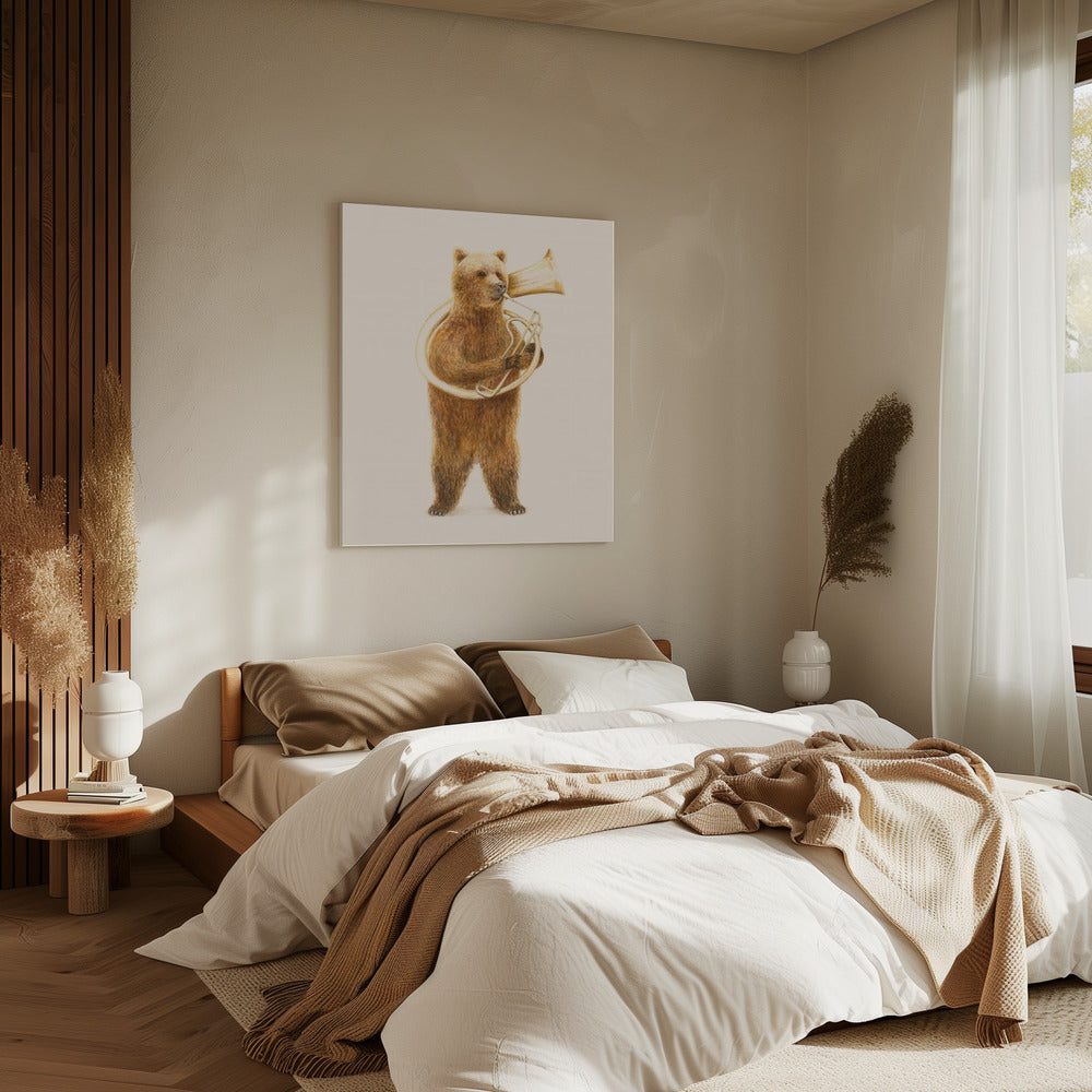 The Bear and His Helicon | Canvas