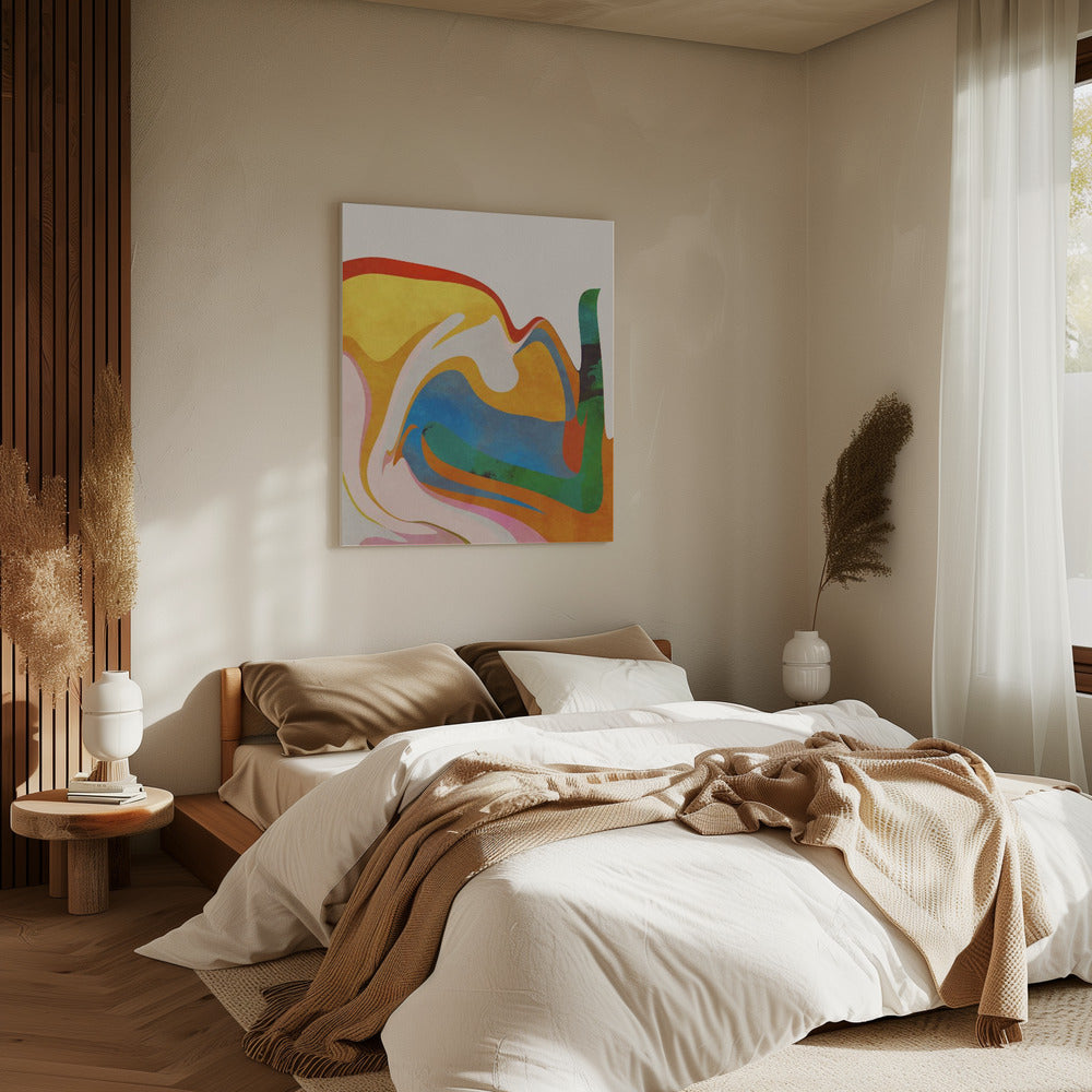 Organic Bauhaus Waved | Canvas