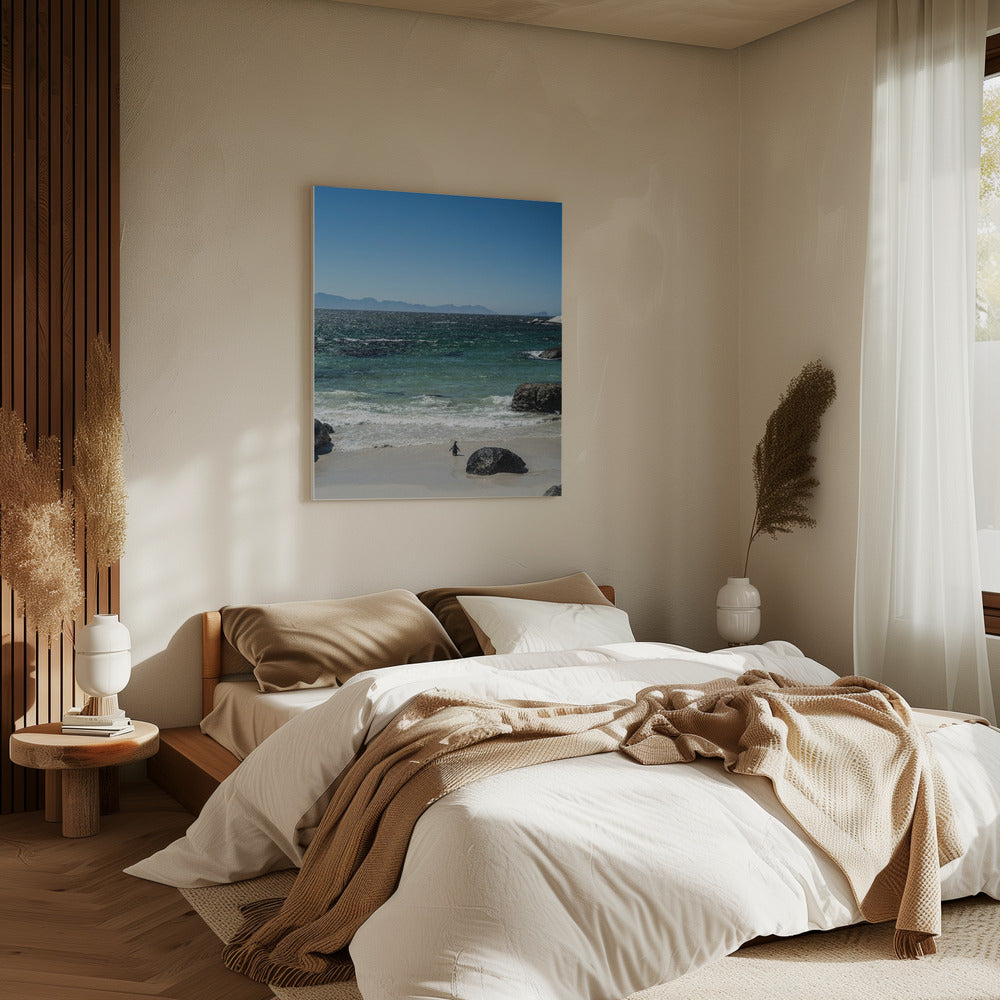 Penguin's Beach Walk | Canvas