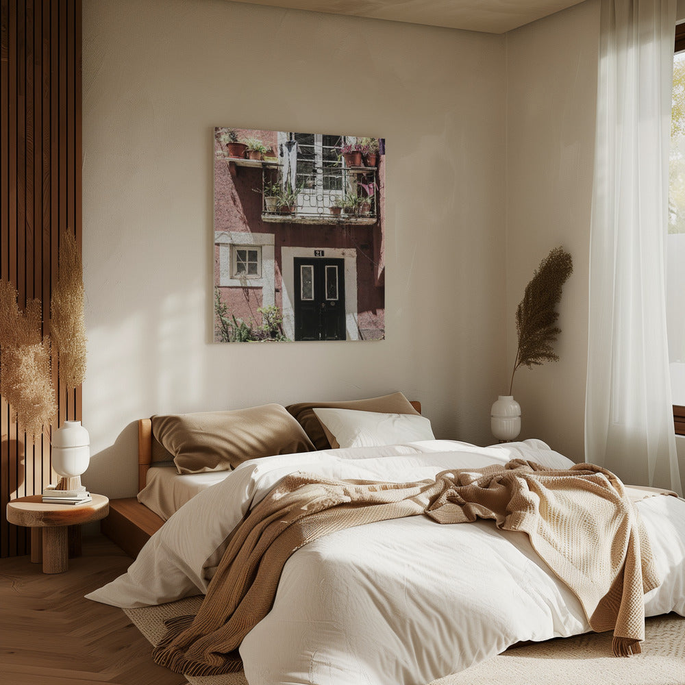 Charming Balcony Scene | Canvas