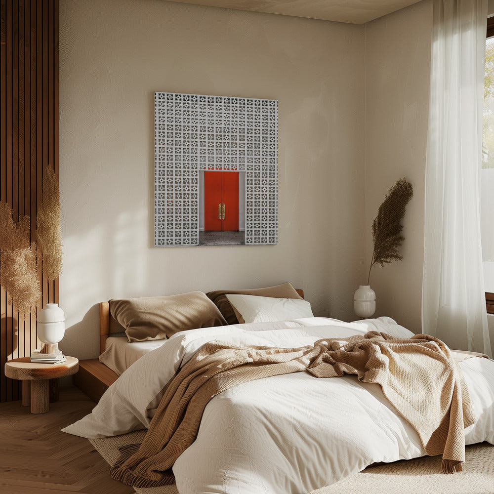 Vibrant Orange Door | Canvas