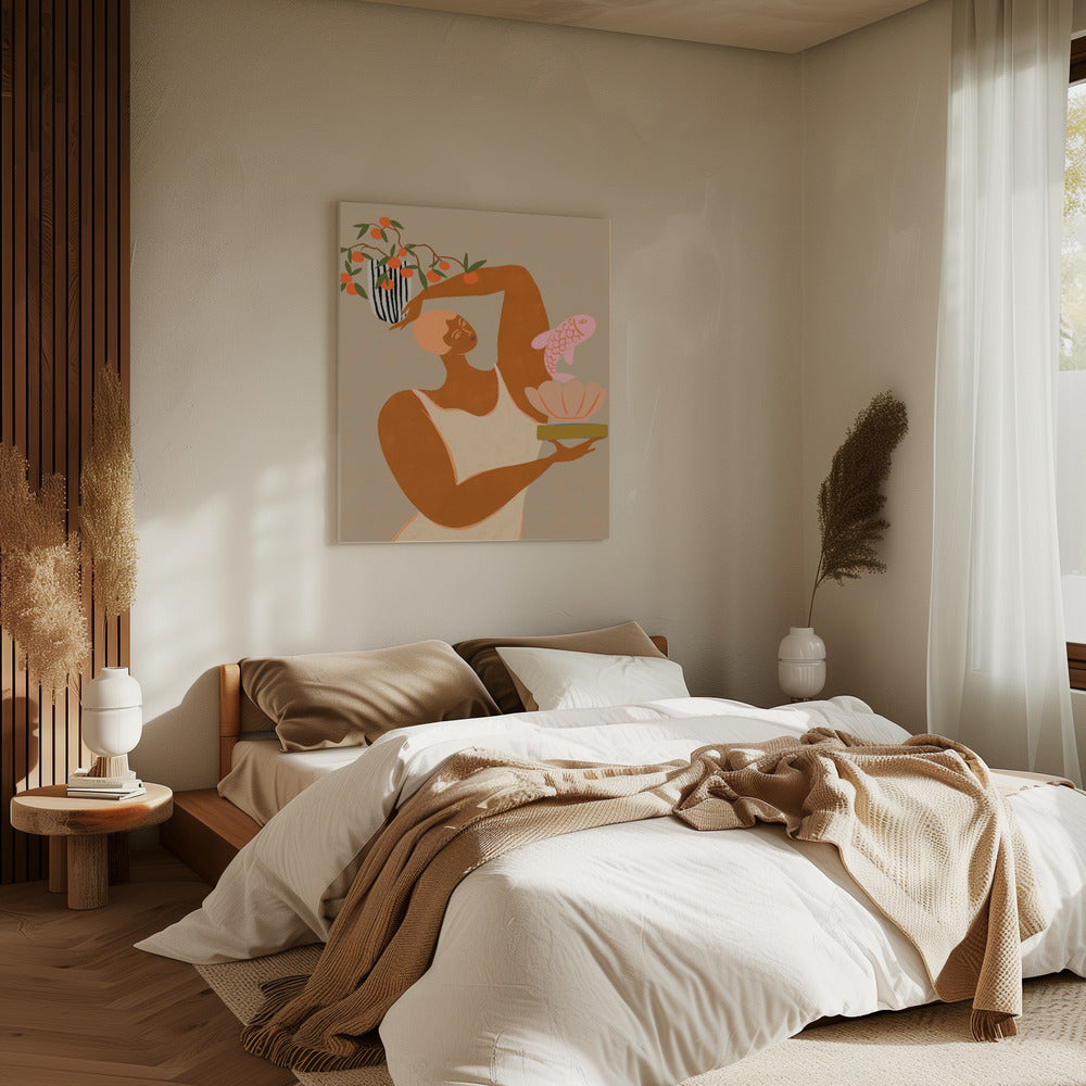 Fish And Oranges | Canvas