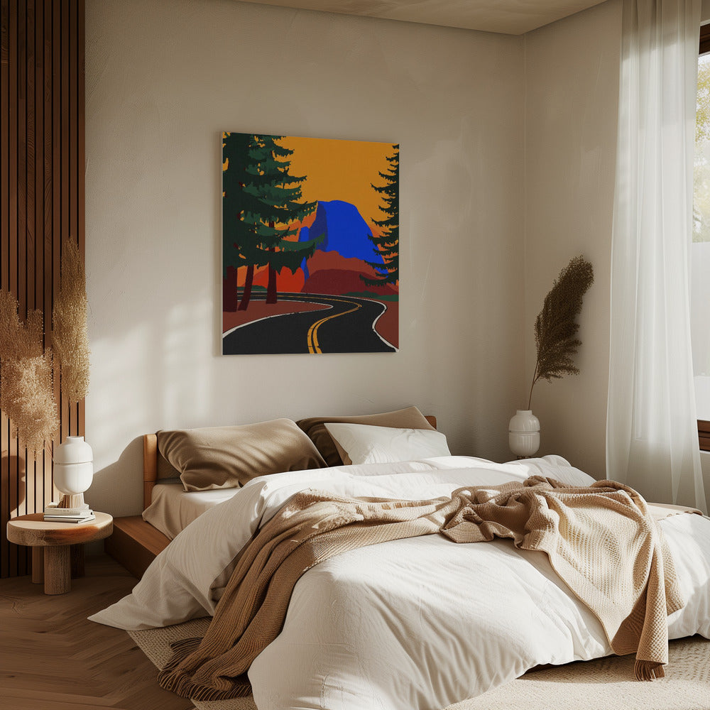 Clacier Road With Half Dome | Canvas