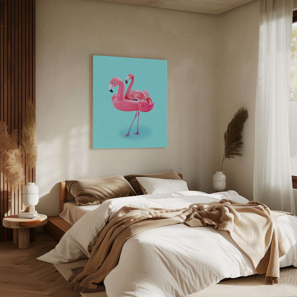 Flamingo on Resort | Canvas