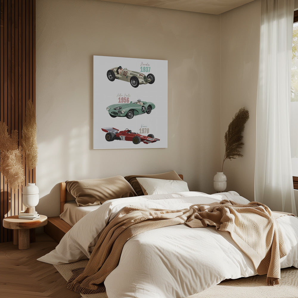 Vintage Racecars | Canvas