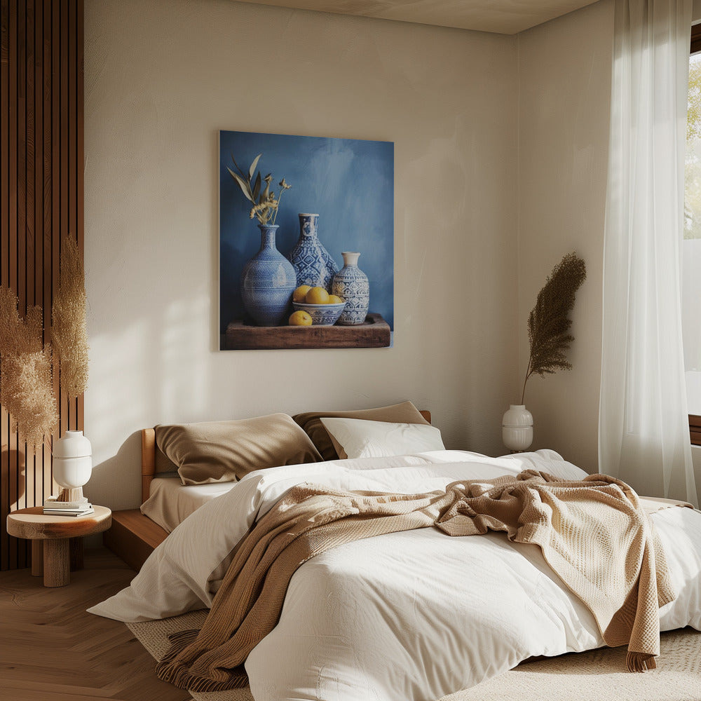 Blue Harmony Still Life | Canvas