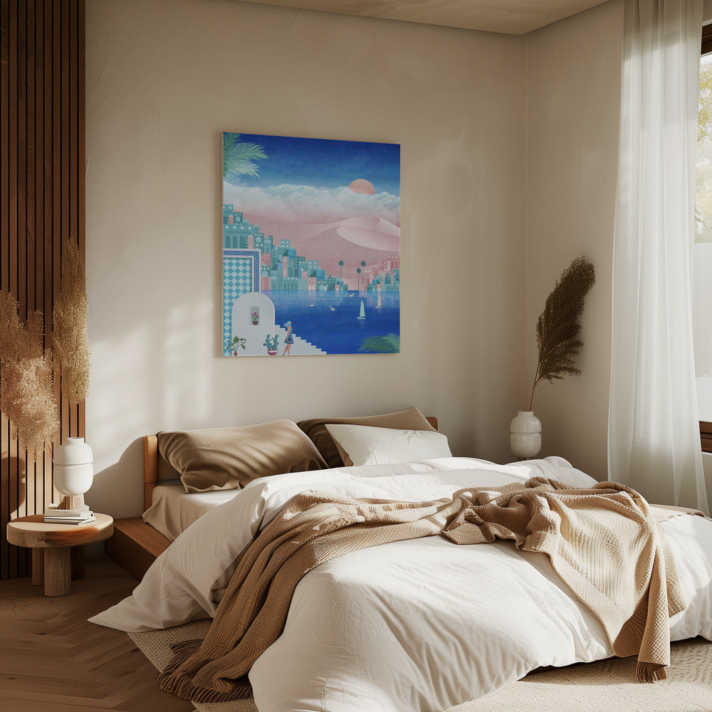 Dreamy Oasis Scene | Canvas