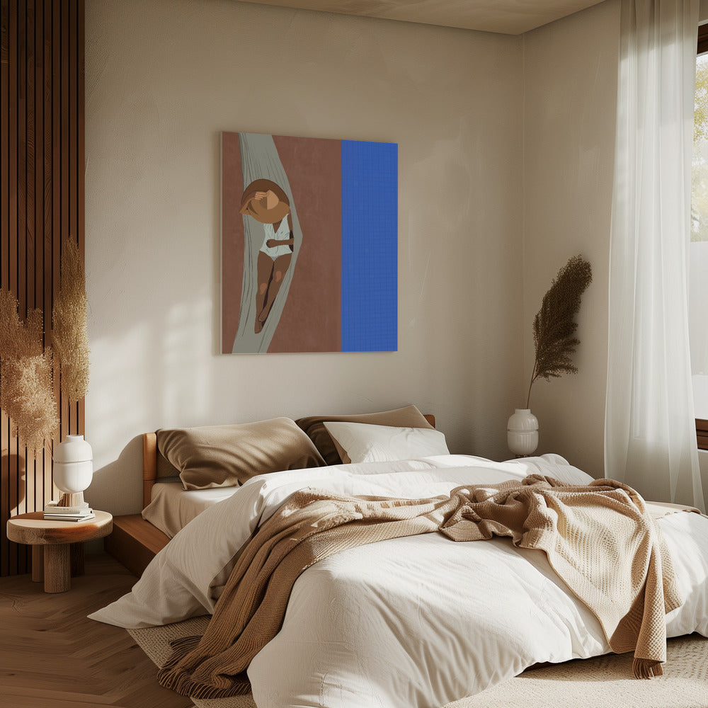 Serene Poolside | Canvas