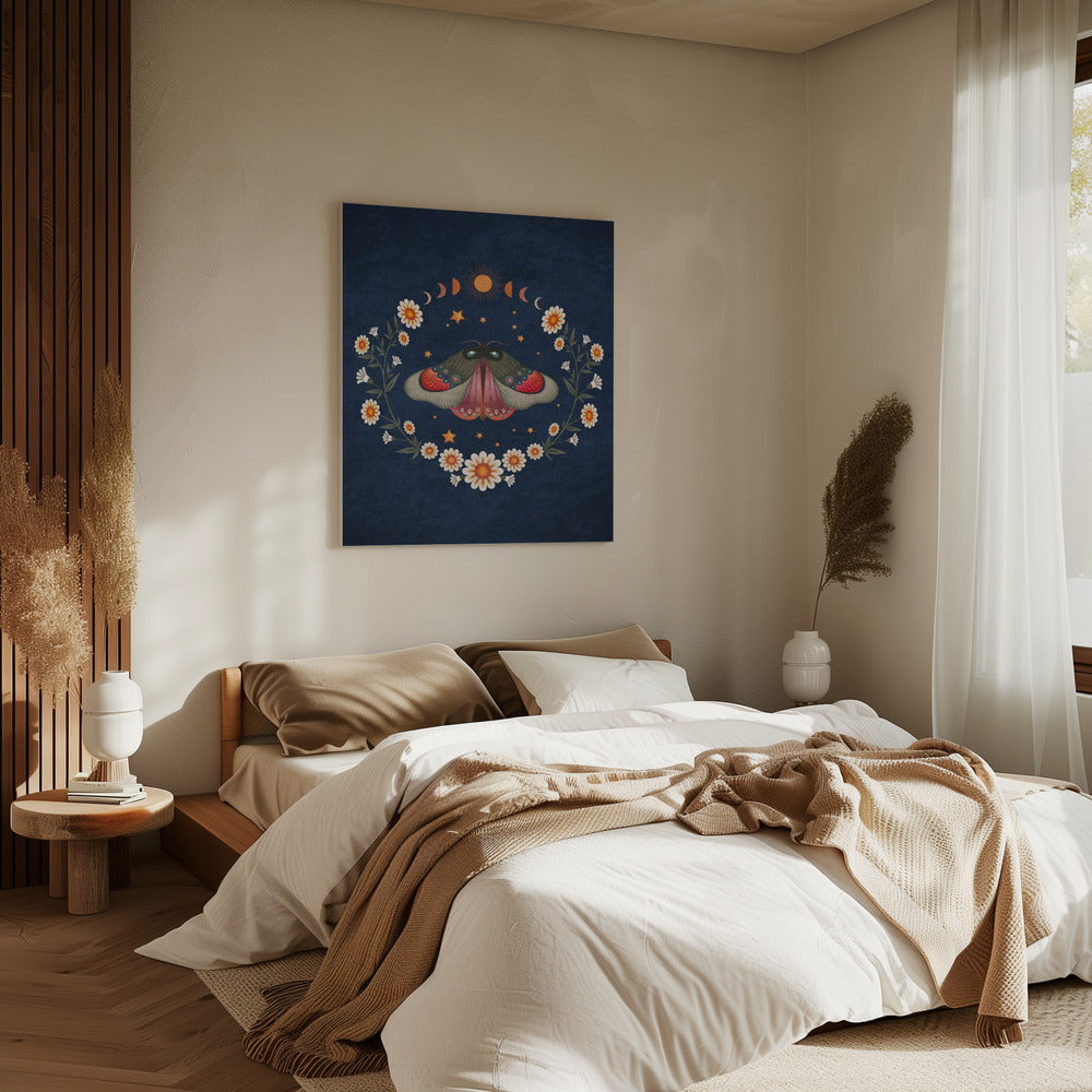 Lunar Moth Harmony | Canvas