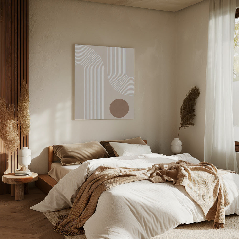 Beige Arc Poster | Canvas