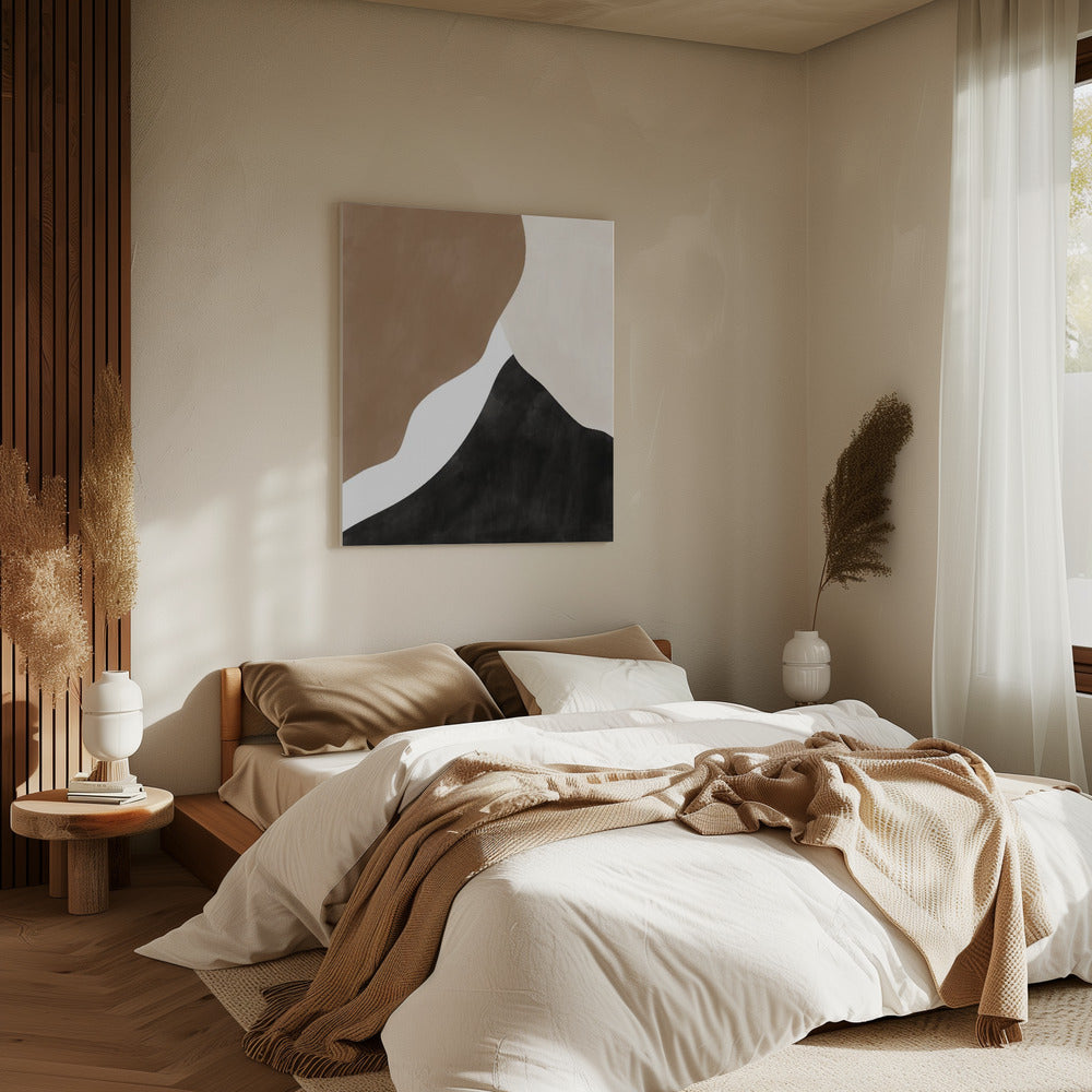 Abstract Beige and Brown Art | Canvas