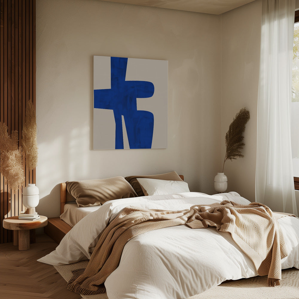 Blue Harmony Shape | Canvas