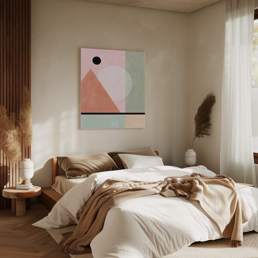 Geometric Shapes In Pastel Tones | Canvas