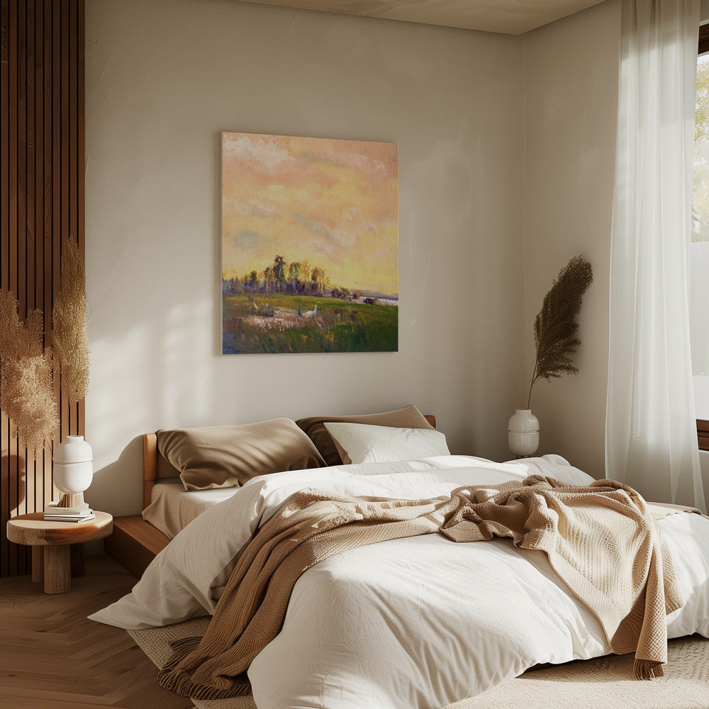 Sunlit Meadowscape | Canvas