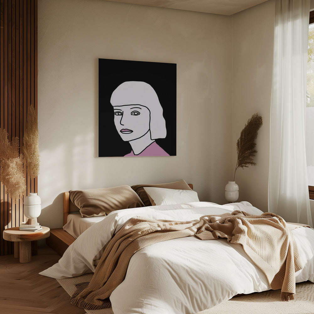 The Look in Pink and Black | Canvas