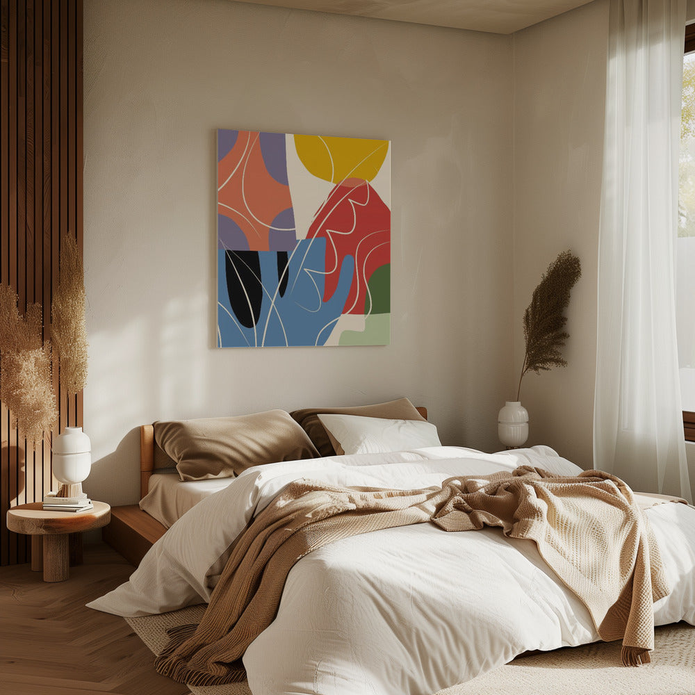 Abstract Color Collage | Canvas