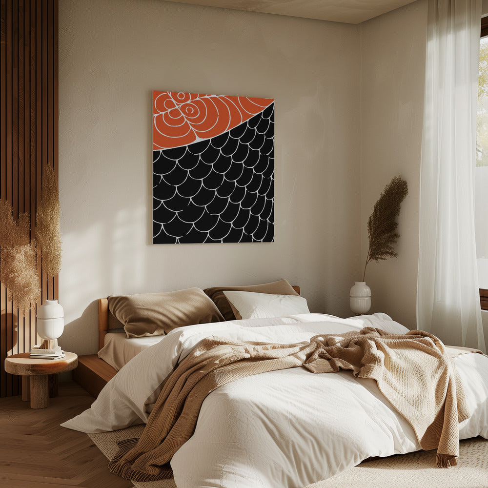 Sashimi Red and Black | Canvas