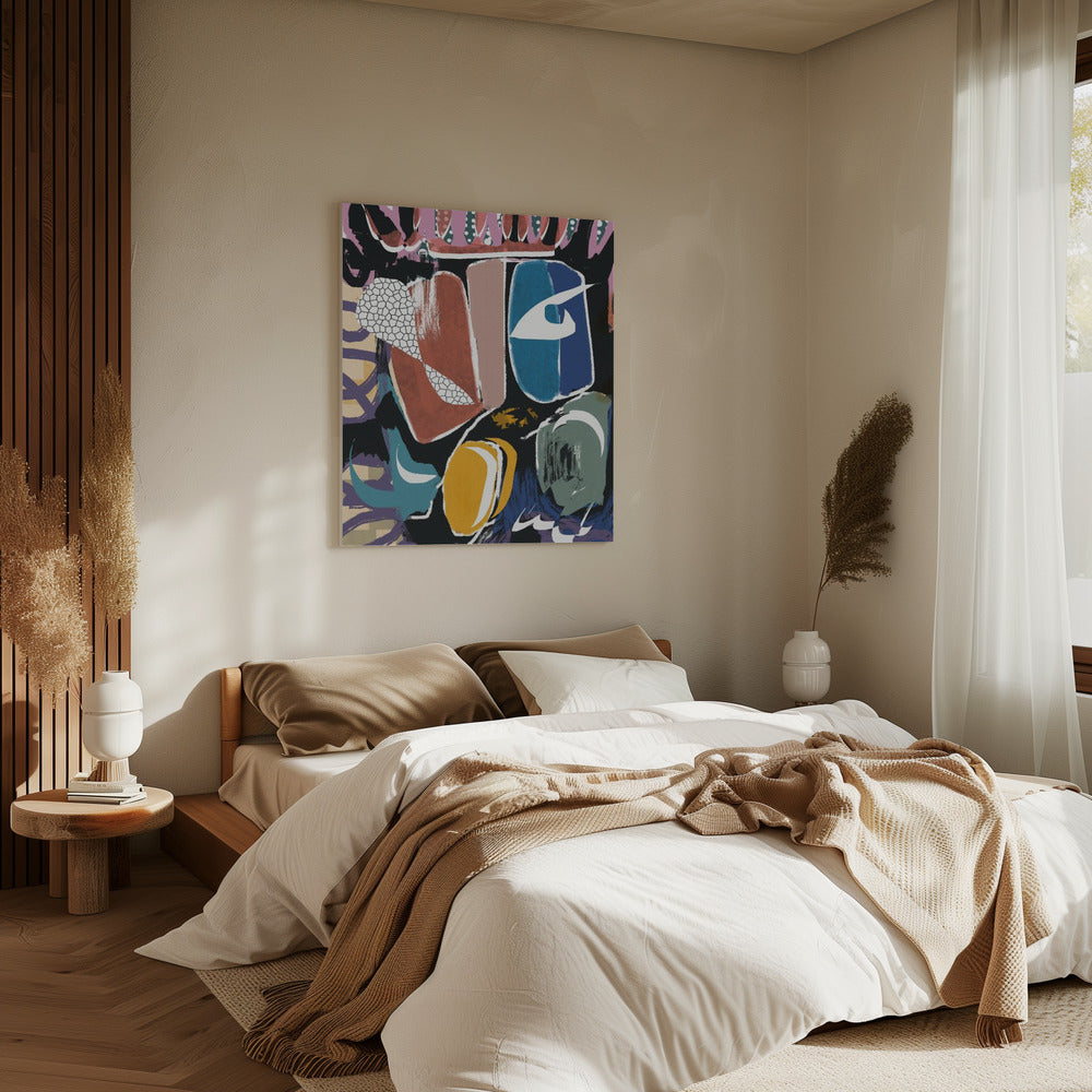 Playful Pebble Abstract | Canvas