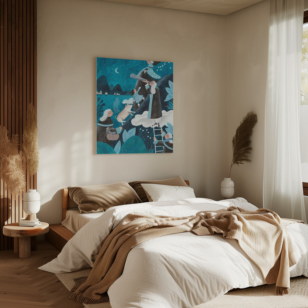 Travel through the night | Canvas