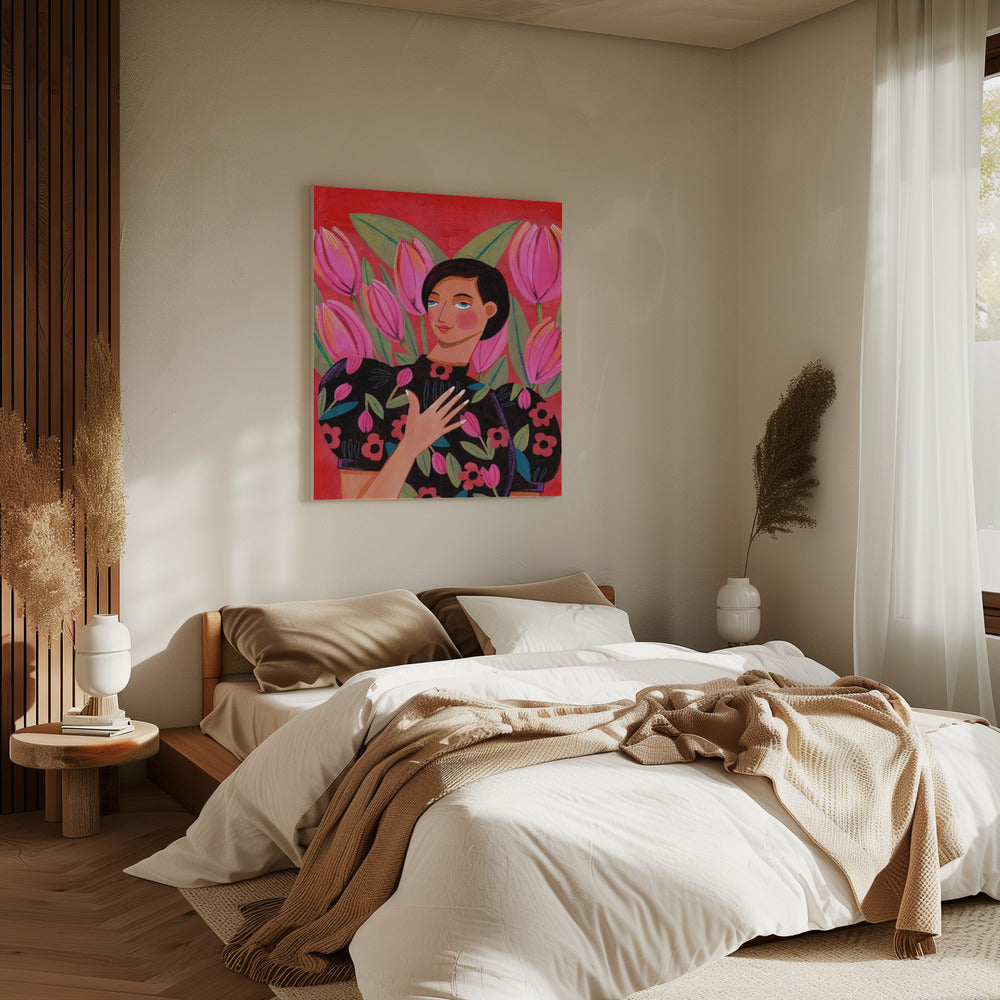 Abstract Modern Woman Portrait | Canvas