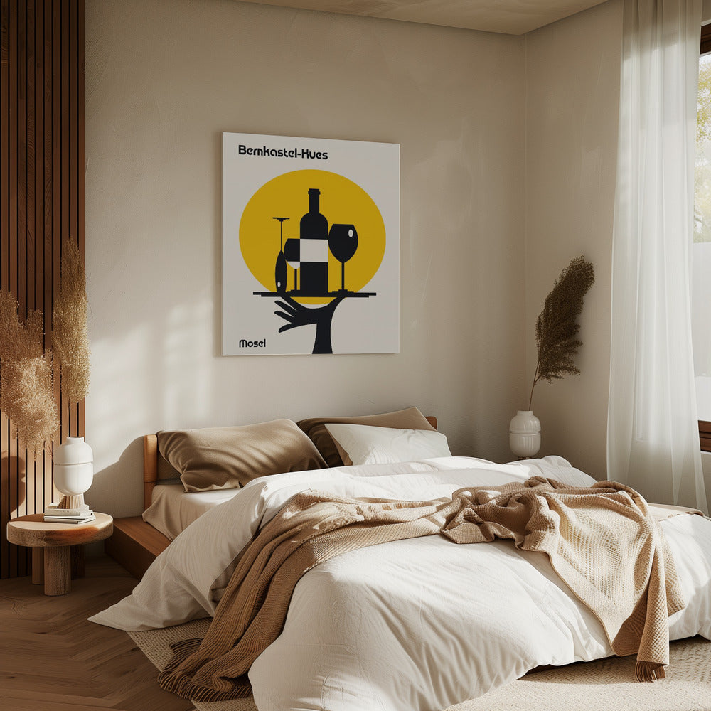 Mosel Wine Minimalist Print | Canvas