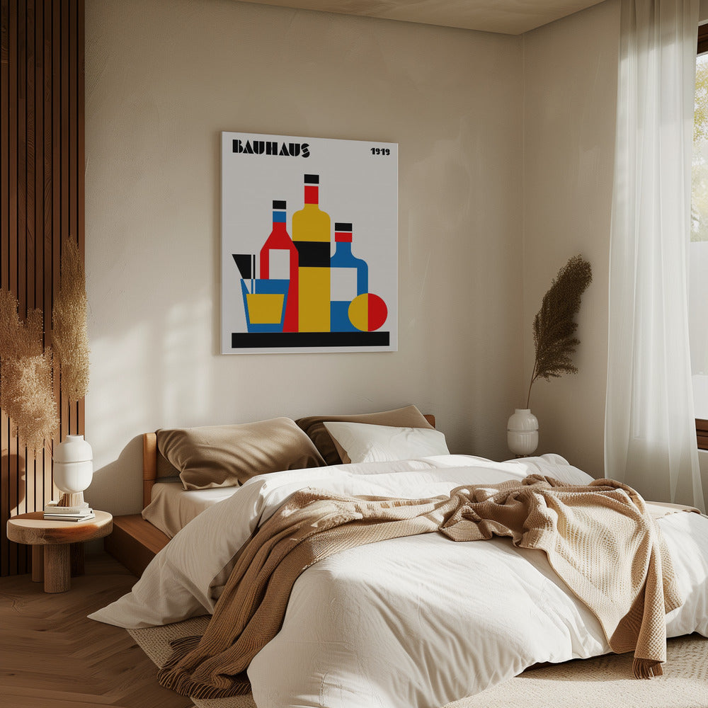 Bauhaus Wine Print | Canvas