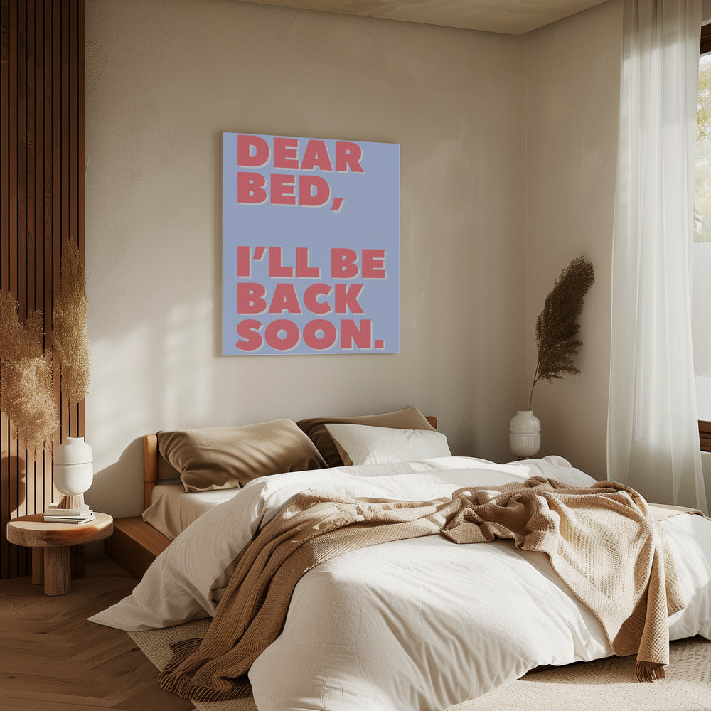 Letter to My Bed | Canvas
