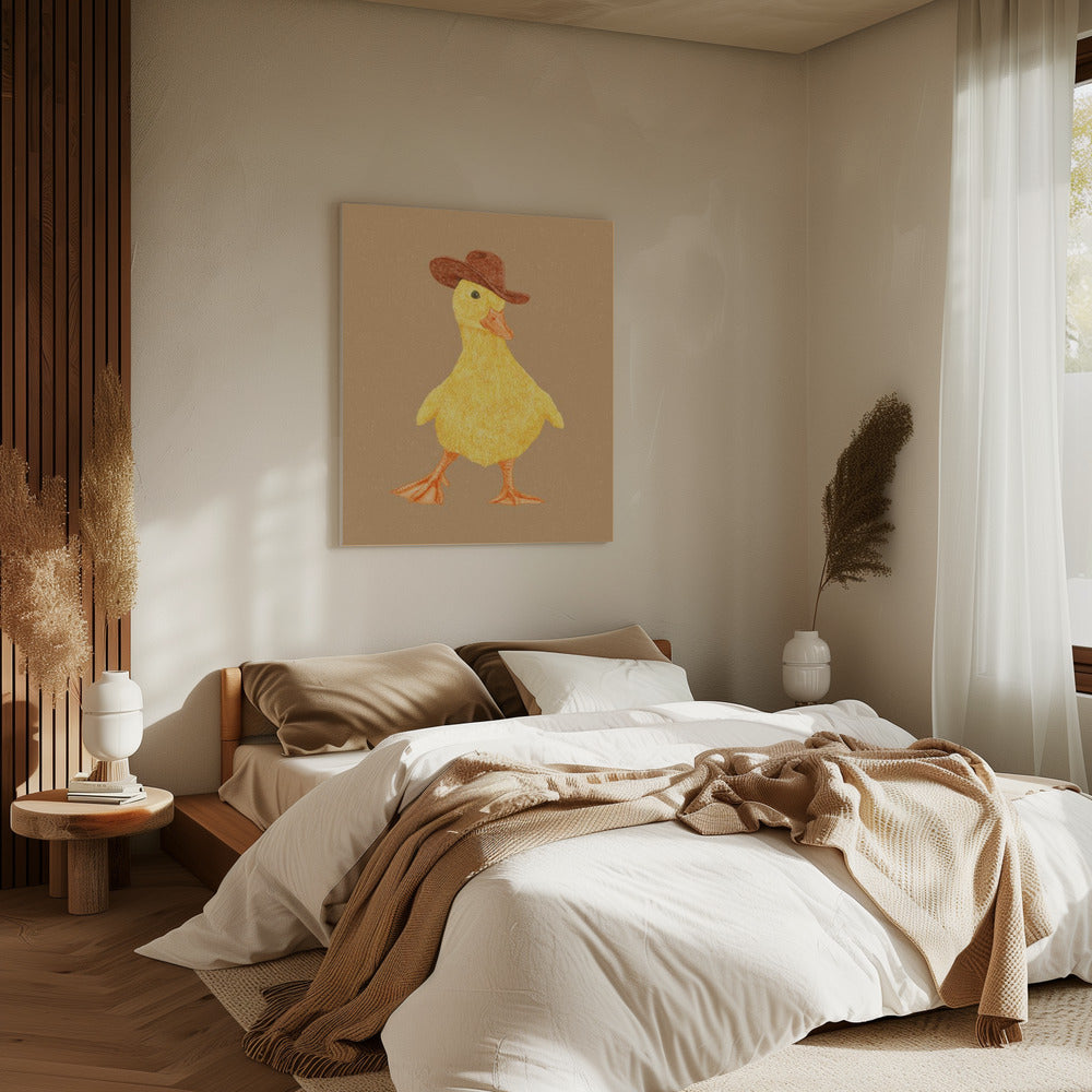 Daphne the Cowgirl Duckling | Canvas