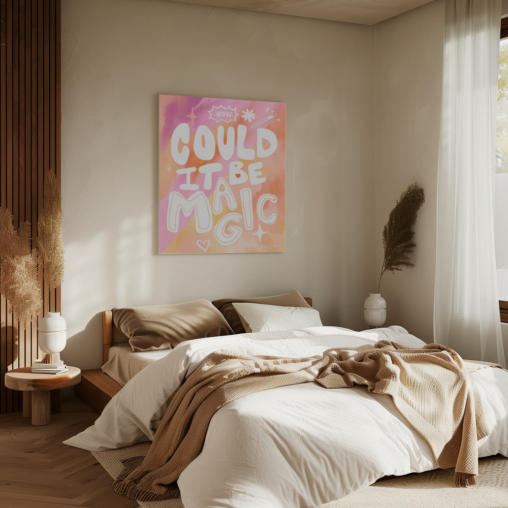 Could it Be Magic - Peach Pink | Canvas