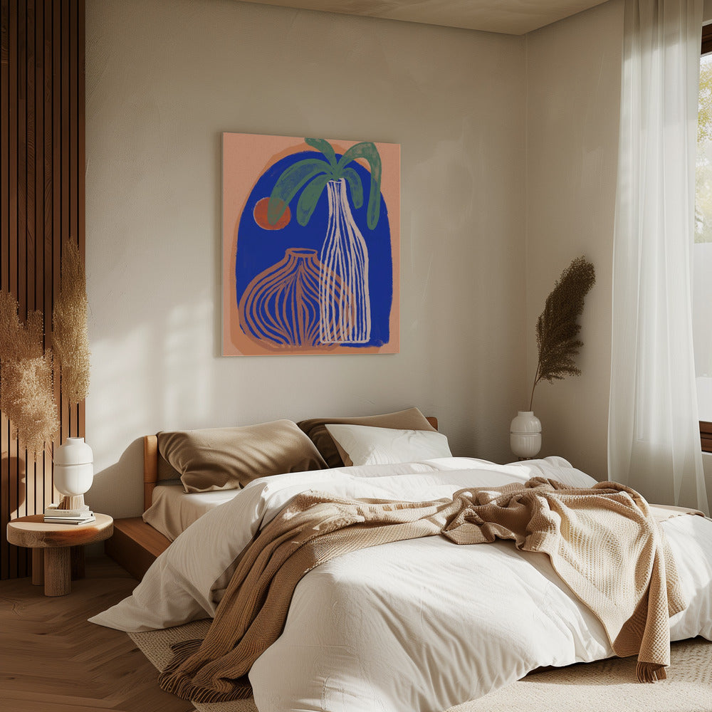 Blue Oasis Vases | Canvas