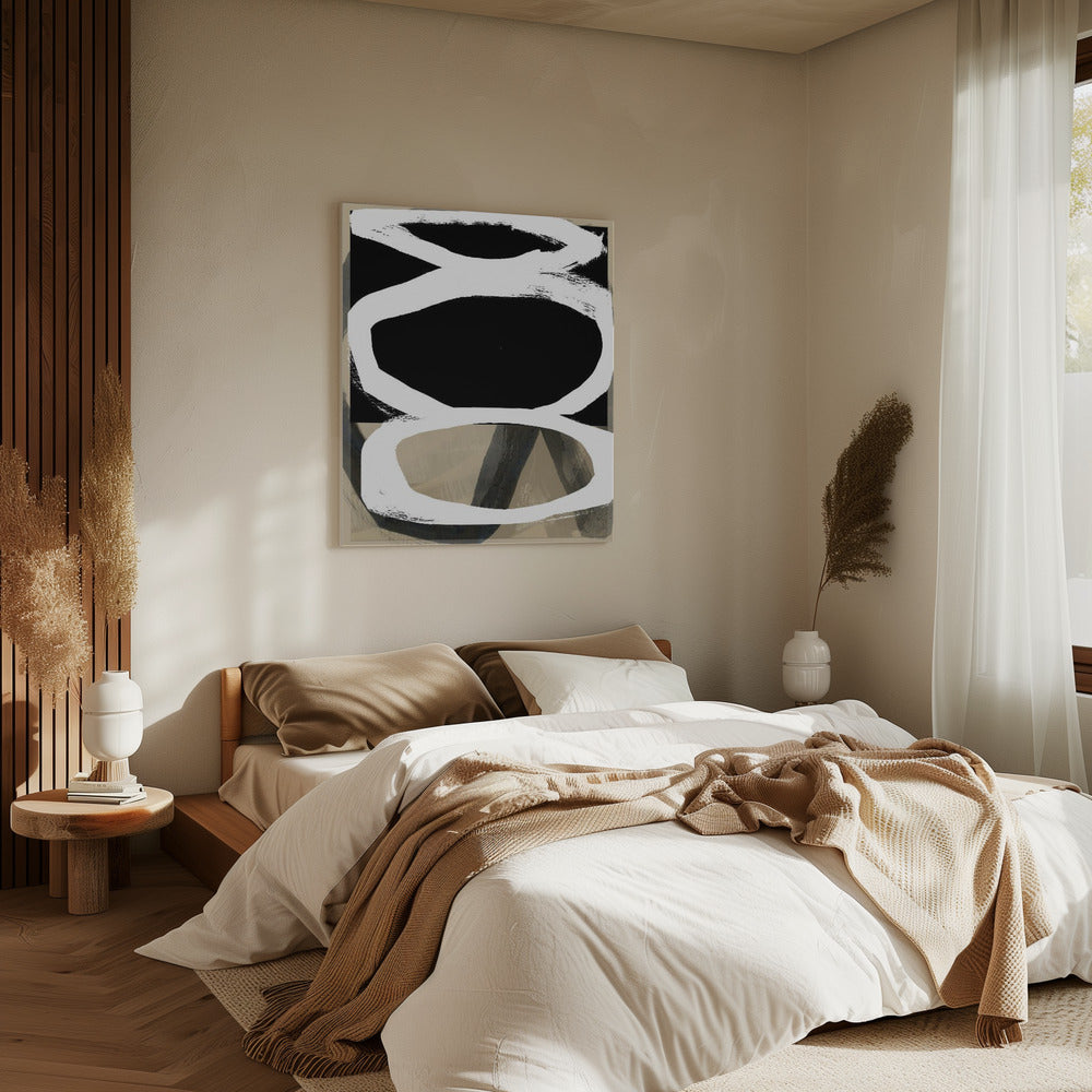 Bold Black On White No4 | Canvas