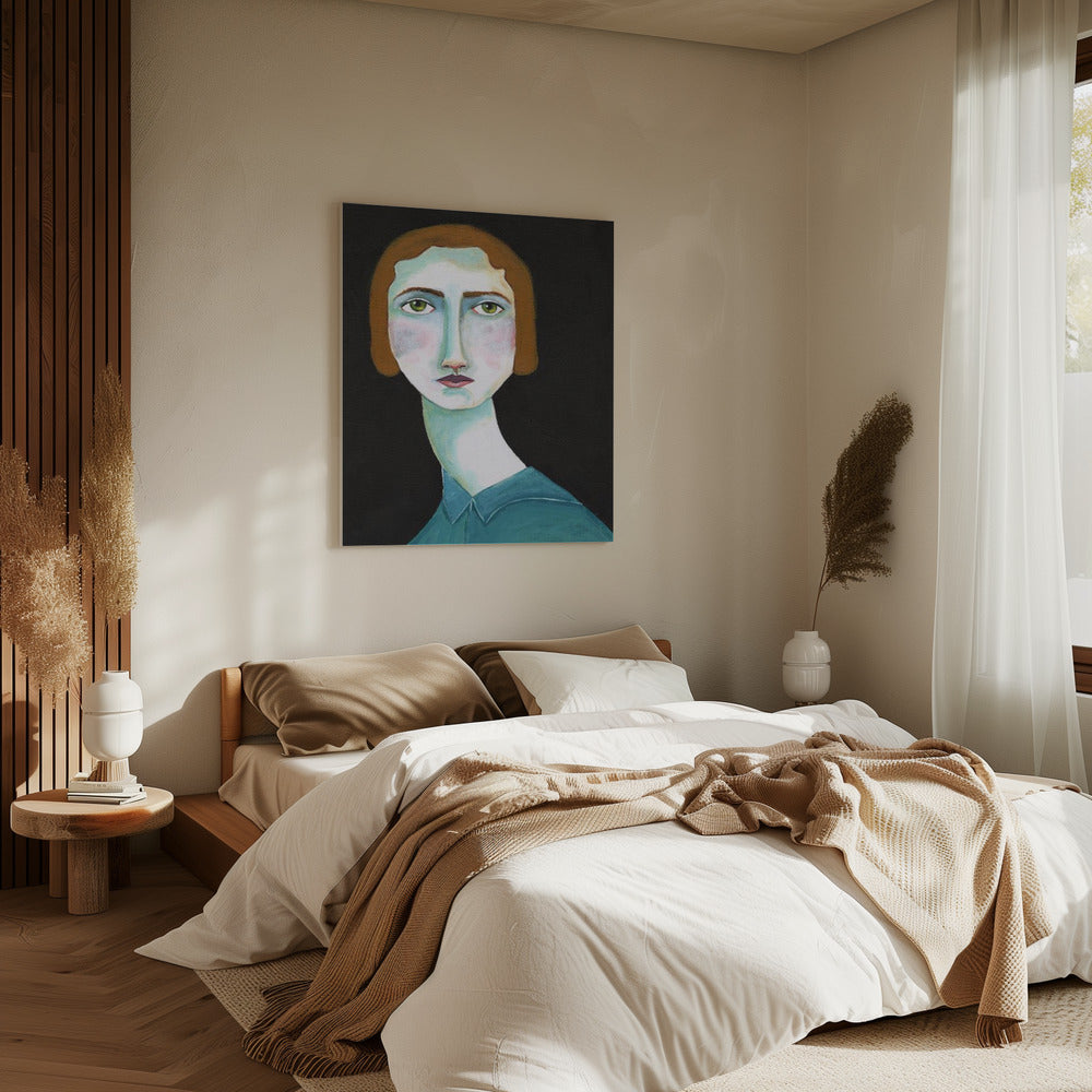 Vintage Lady Looking | Canvas