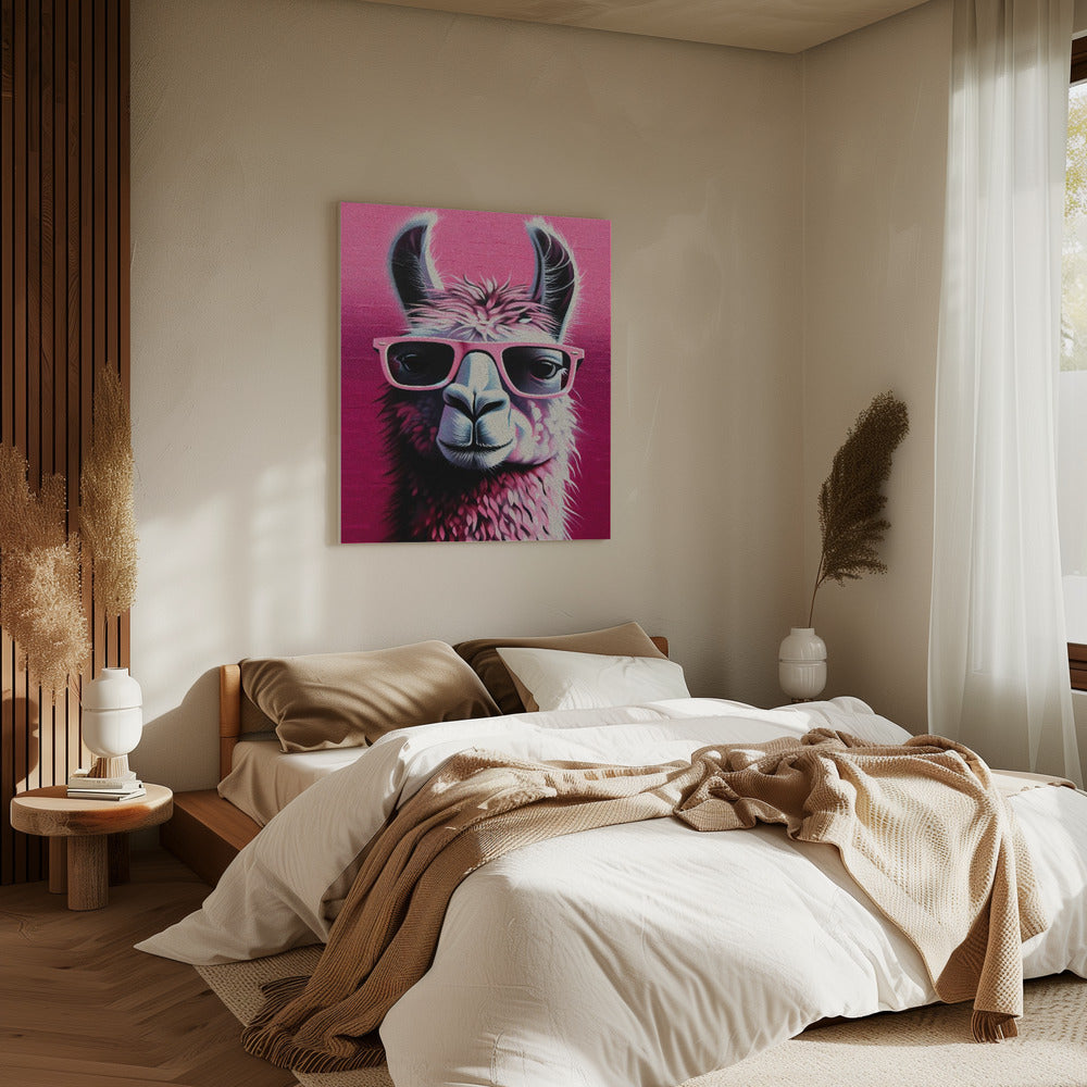 Pink Lama | Canvas