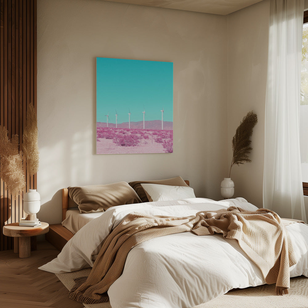 Palm Springs Windmills in the Desert | Canvas