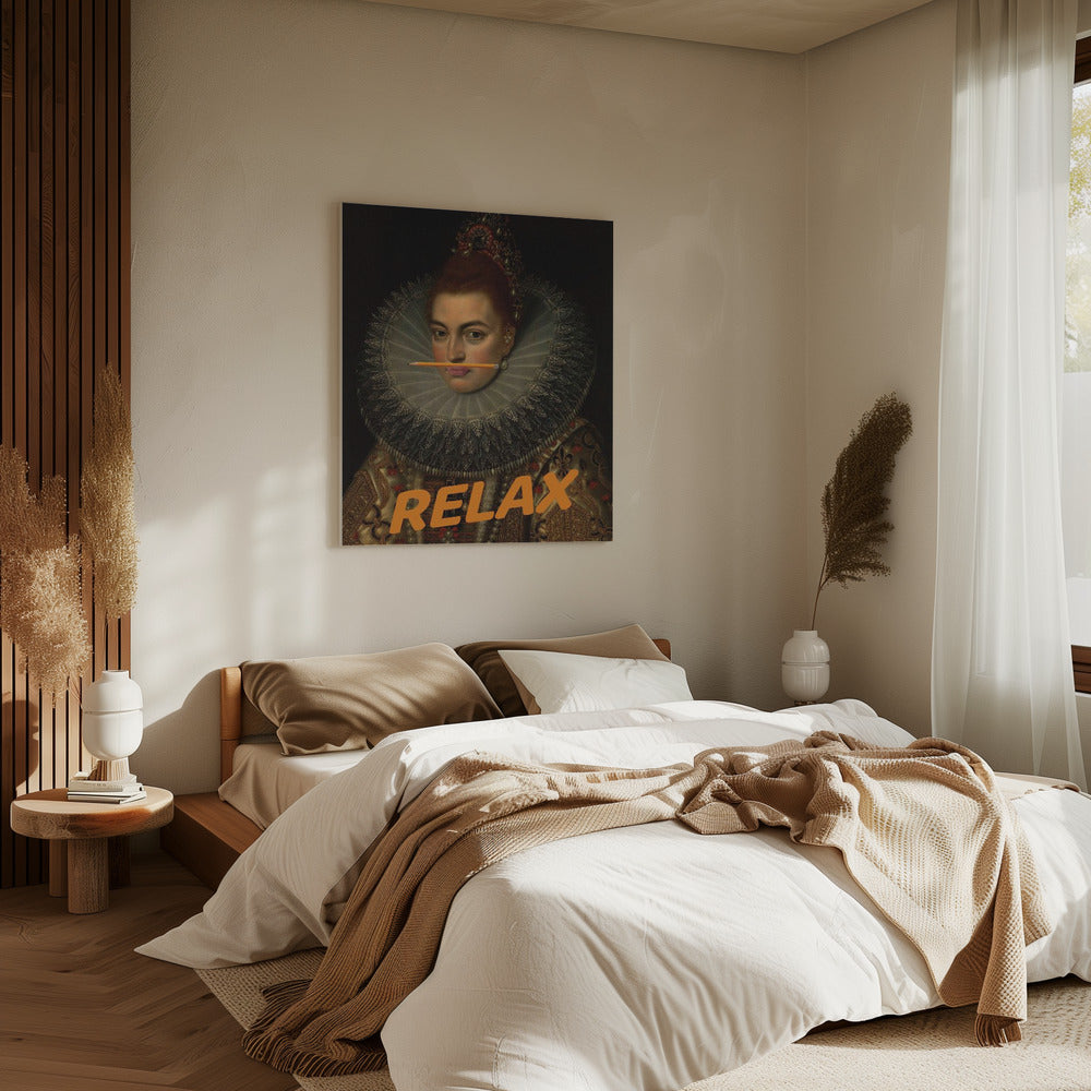 Relax Altered Oil Painting | Canvas
