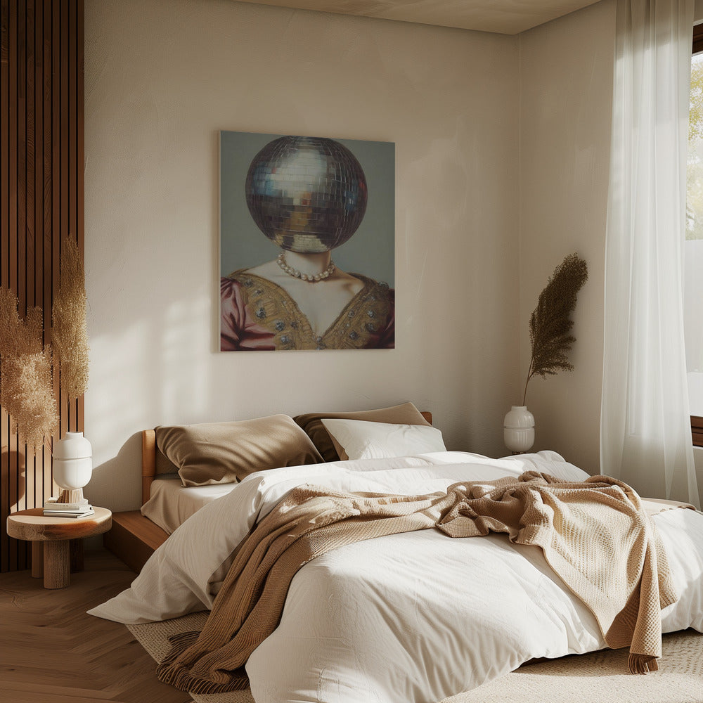 DiscoHead Queen / Altered Collage Art | Canvas