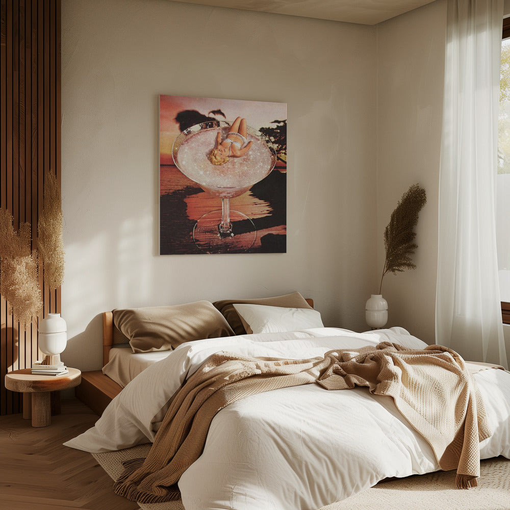 Glitter Pink Margarita | Canvas