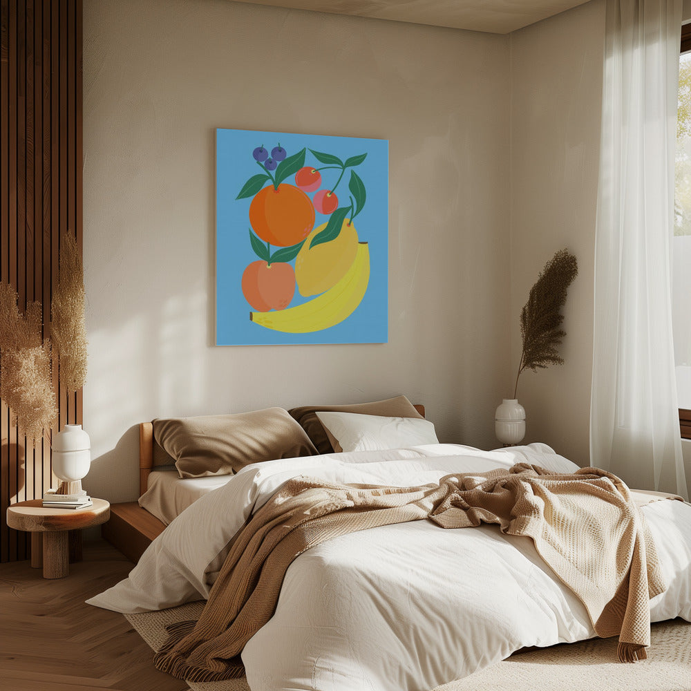 Stacked Fruits | Canvas