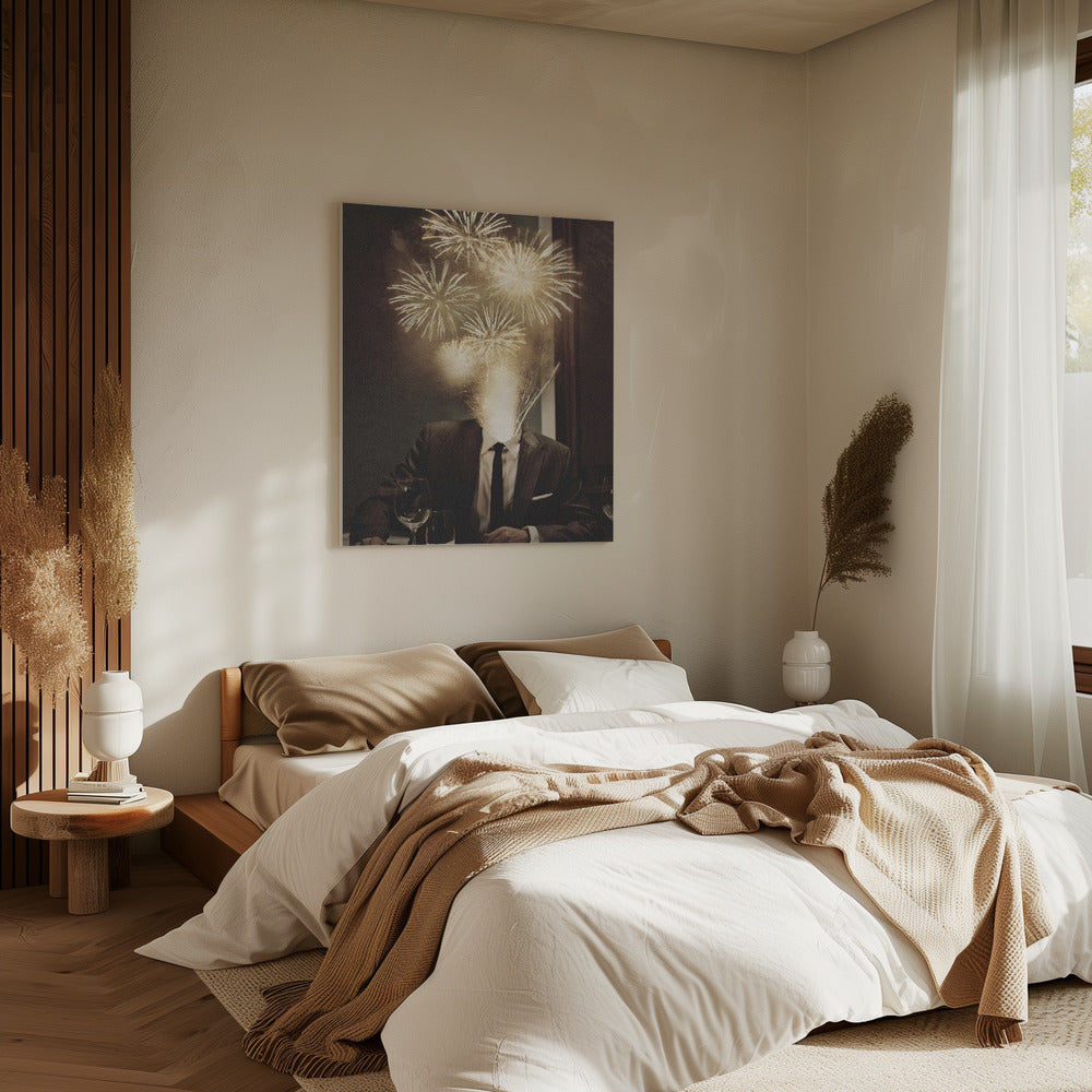 Fireworks Head | Canvas