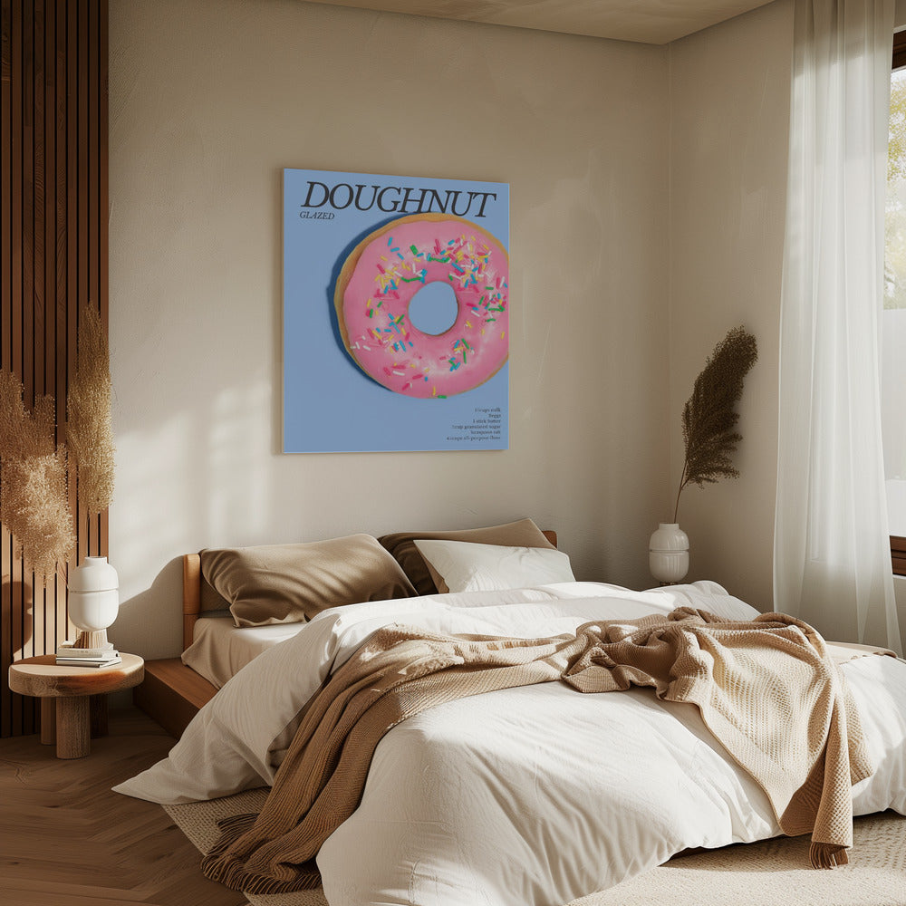 Pink Glaze Doughnut | Canvas