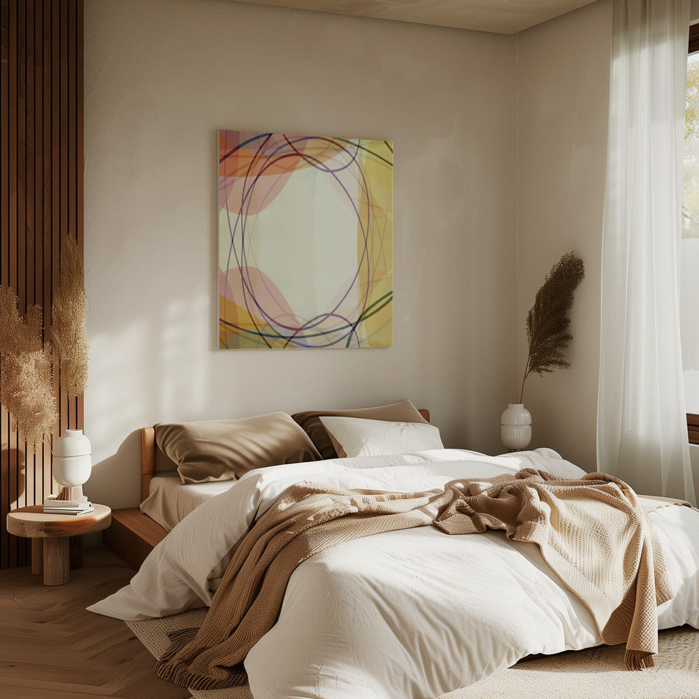 Sandy Pink Hues Abstract 2 | Canvas