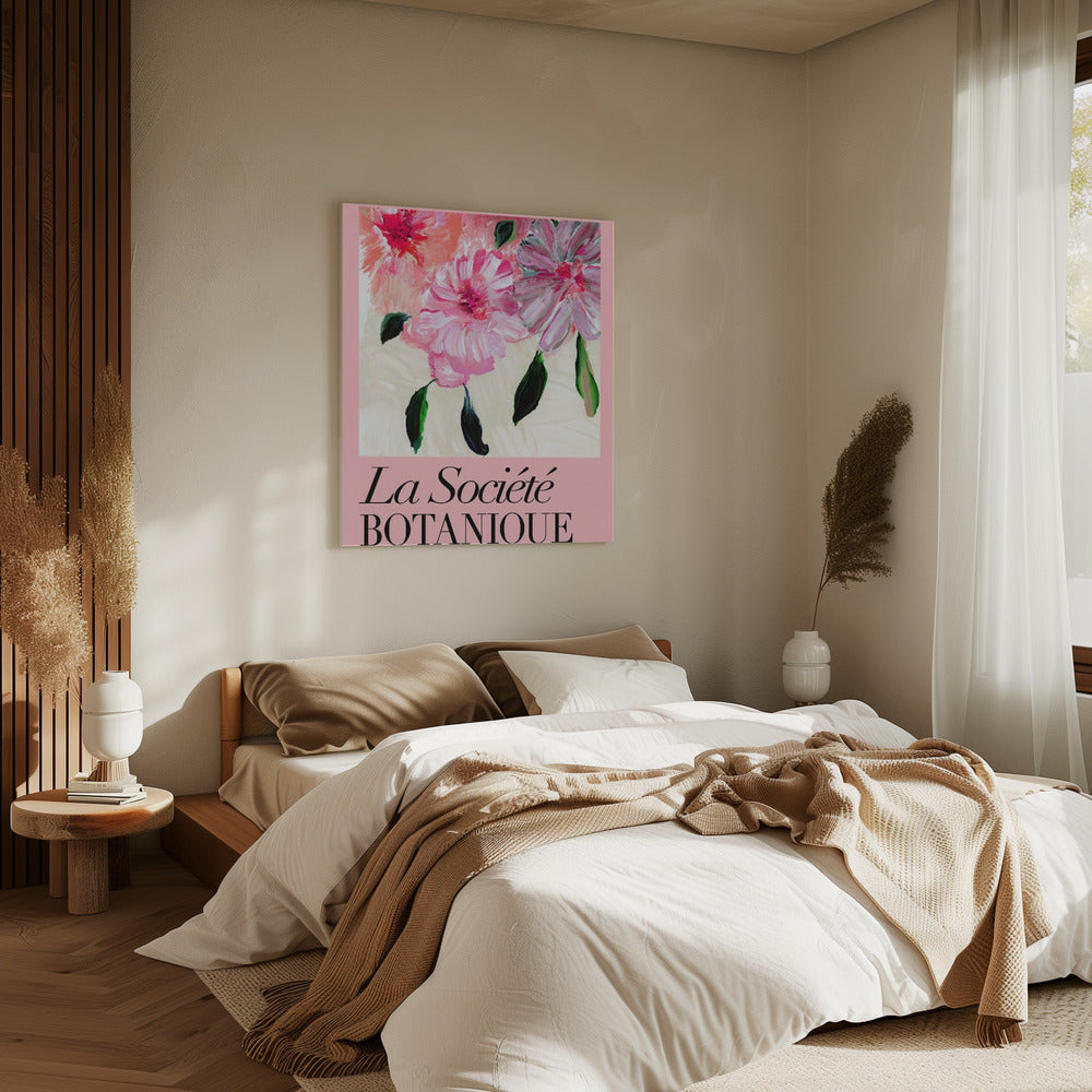 La Société Botanique Pink Flowers | Canvas