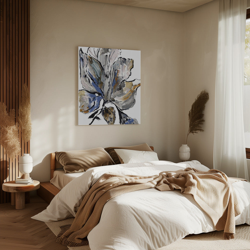 Le Jardin Botanique Blue Flower | Canvas